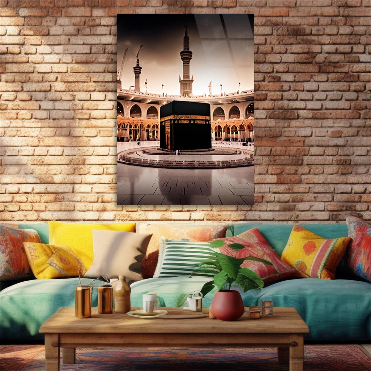 Dikey Dini Temalı Cam Tablo 255