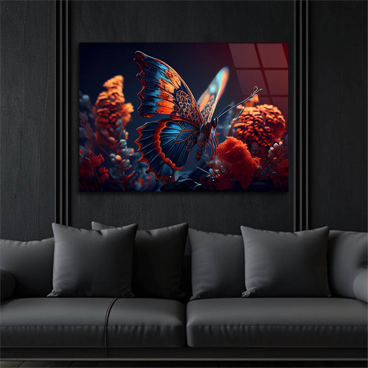 Horizontal Art-Themed Tempered Glass Wall Art 429