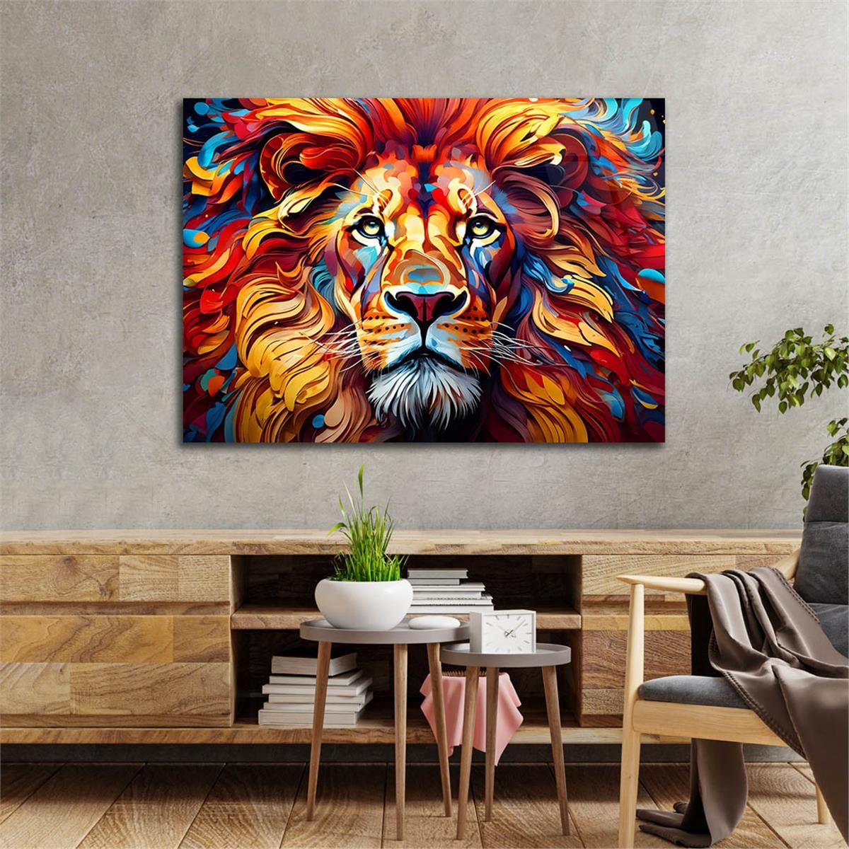 Yatay Doğa Temalı Cam Tablo 438