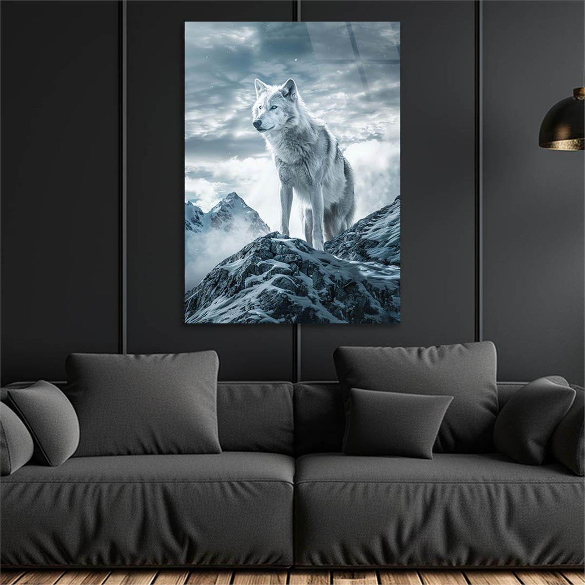 Dikey Doğa Temalı Cam Tablo 438