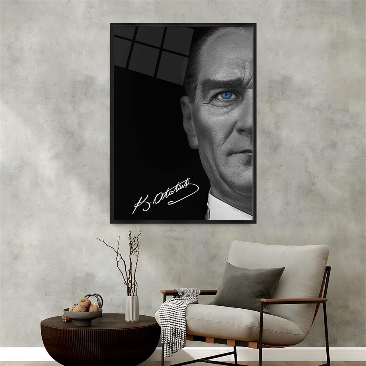 Alüminyum Çerçeveli Vatan Temalı Cam Tablo 010