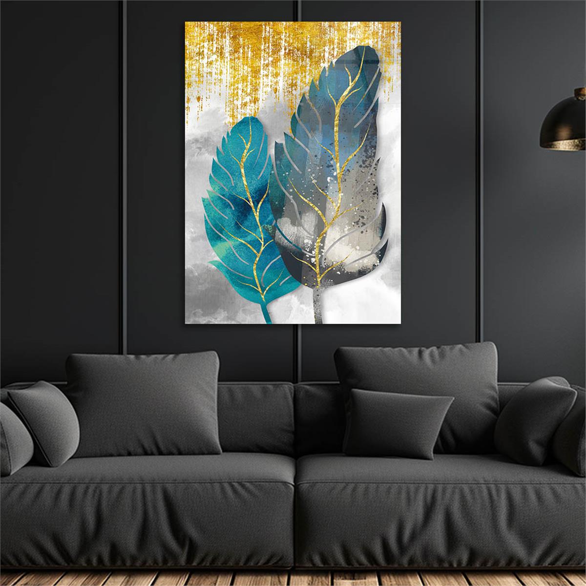 Vertical Tempered Glasss Wall Arts Art-Themed 334