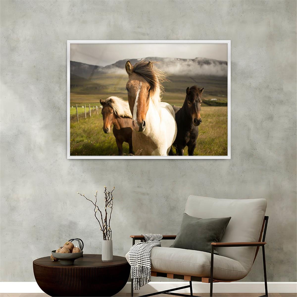 Aluminum-Framed Natured-Themed Tempered Glass Wall Art 143