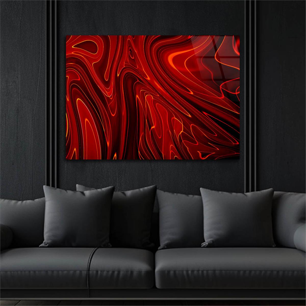 Horizontal Art-Themed Tempered Glass Wall Art 510