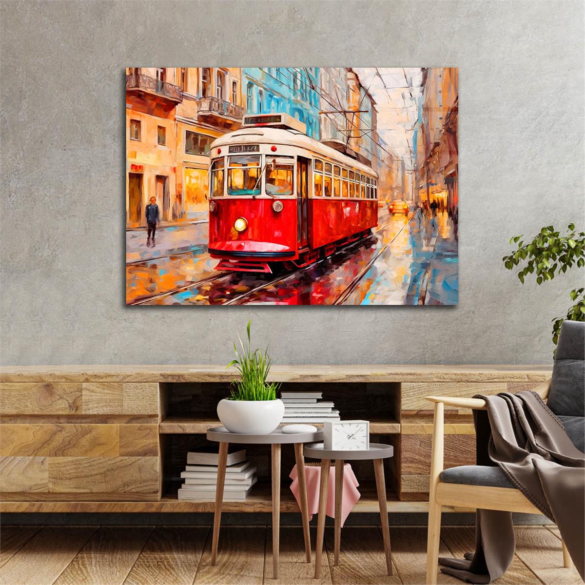 Horizontal Art-Themed Tempered Glass Wall Art 532