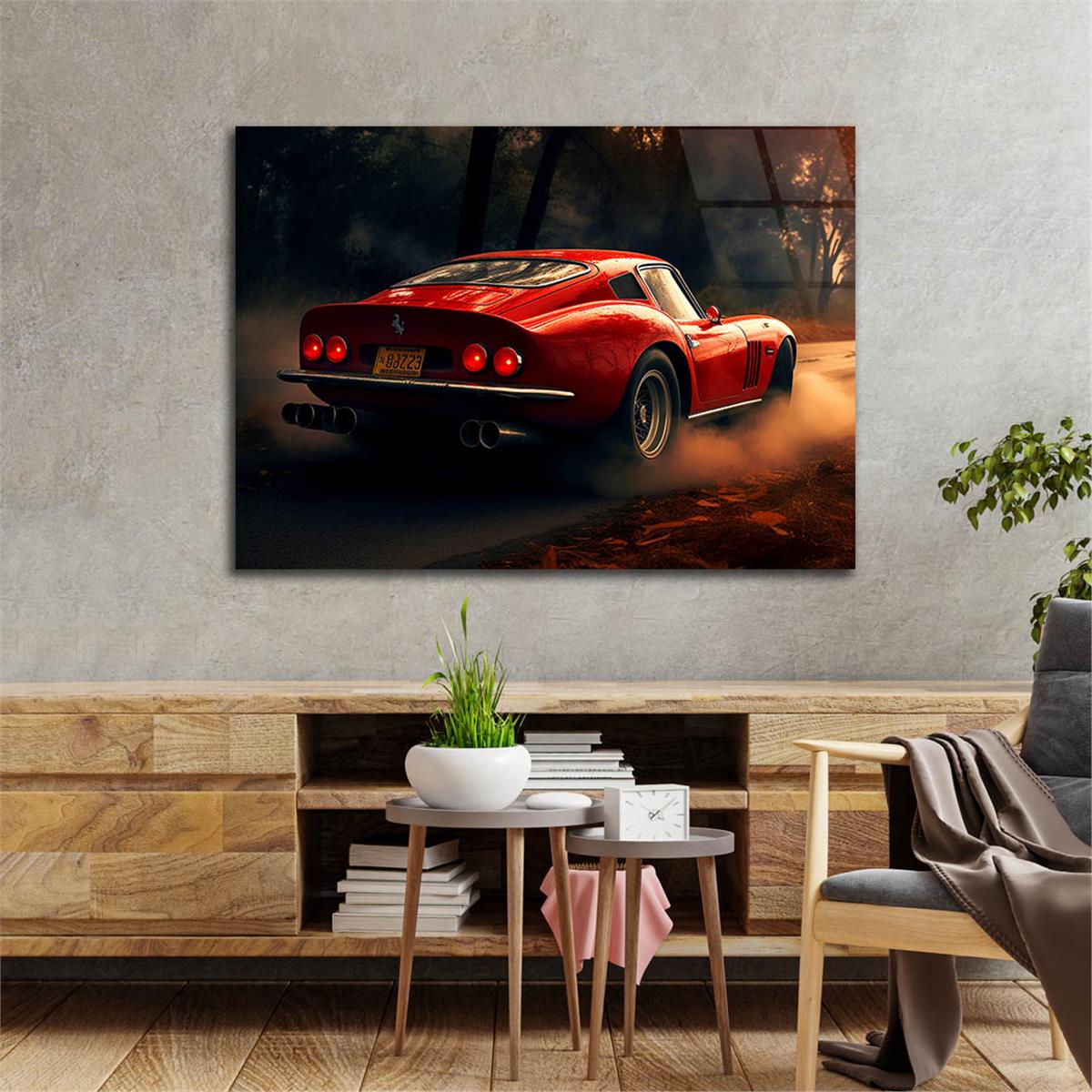 Yatay DoğaTemalı Cam Tablo 402