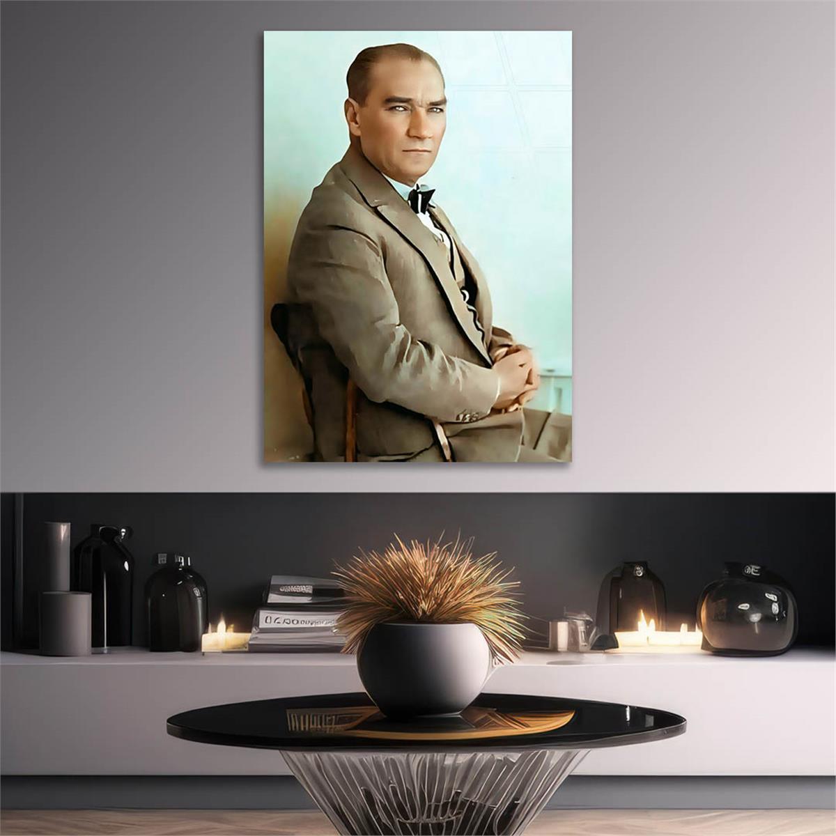 Dikey VatanTemalı Cam Tablo 272