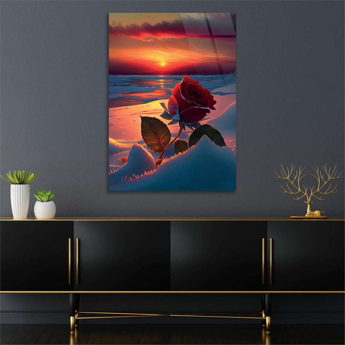 Verticale Gehard Glasschilderij Natuur Thema 221