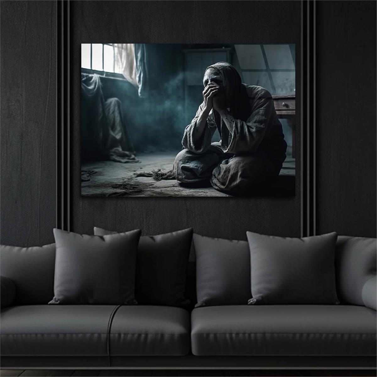 Horizontal Art-Themed Tempered Glass Wall Art 555