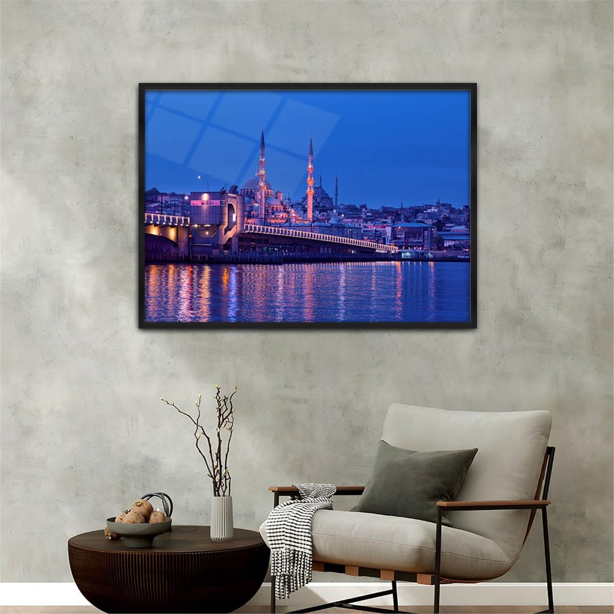 Aluminum-Framed Natured-Themed Tempered Glass Wall Art 007