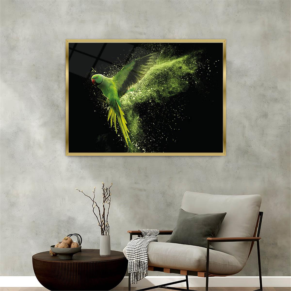 bedrucktes Glas mit Aluminiumrahmen und Natur Themen 