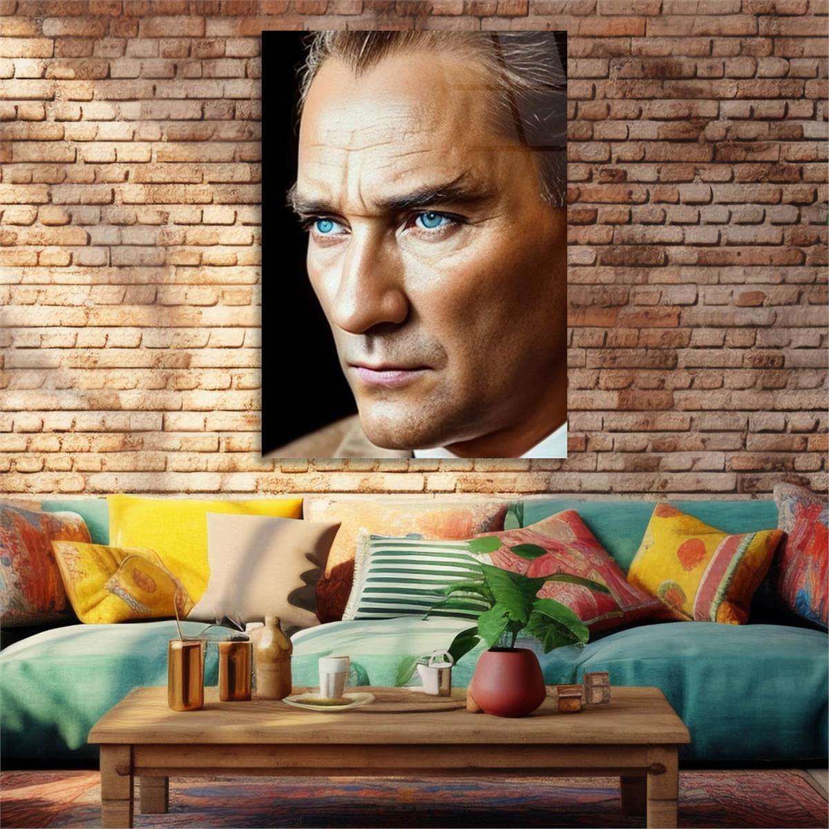 Dikey VatanTemalı Cam Tablo 249