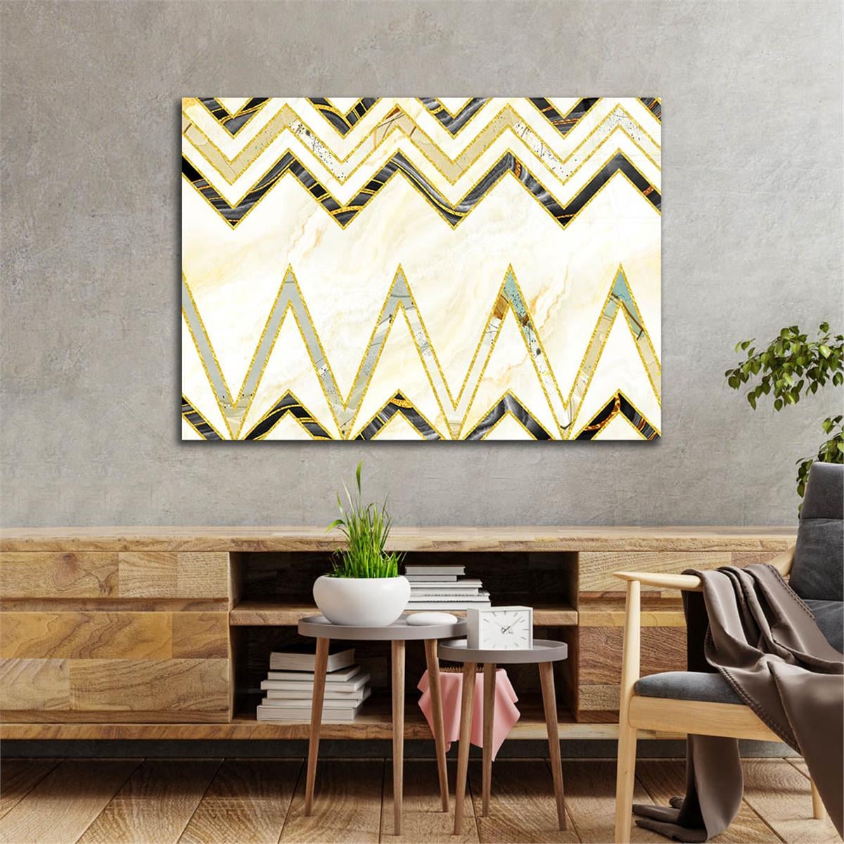 Horizontal Art-Themed Tempered Glass Wall Art 380