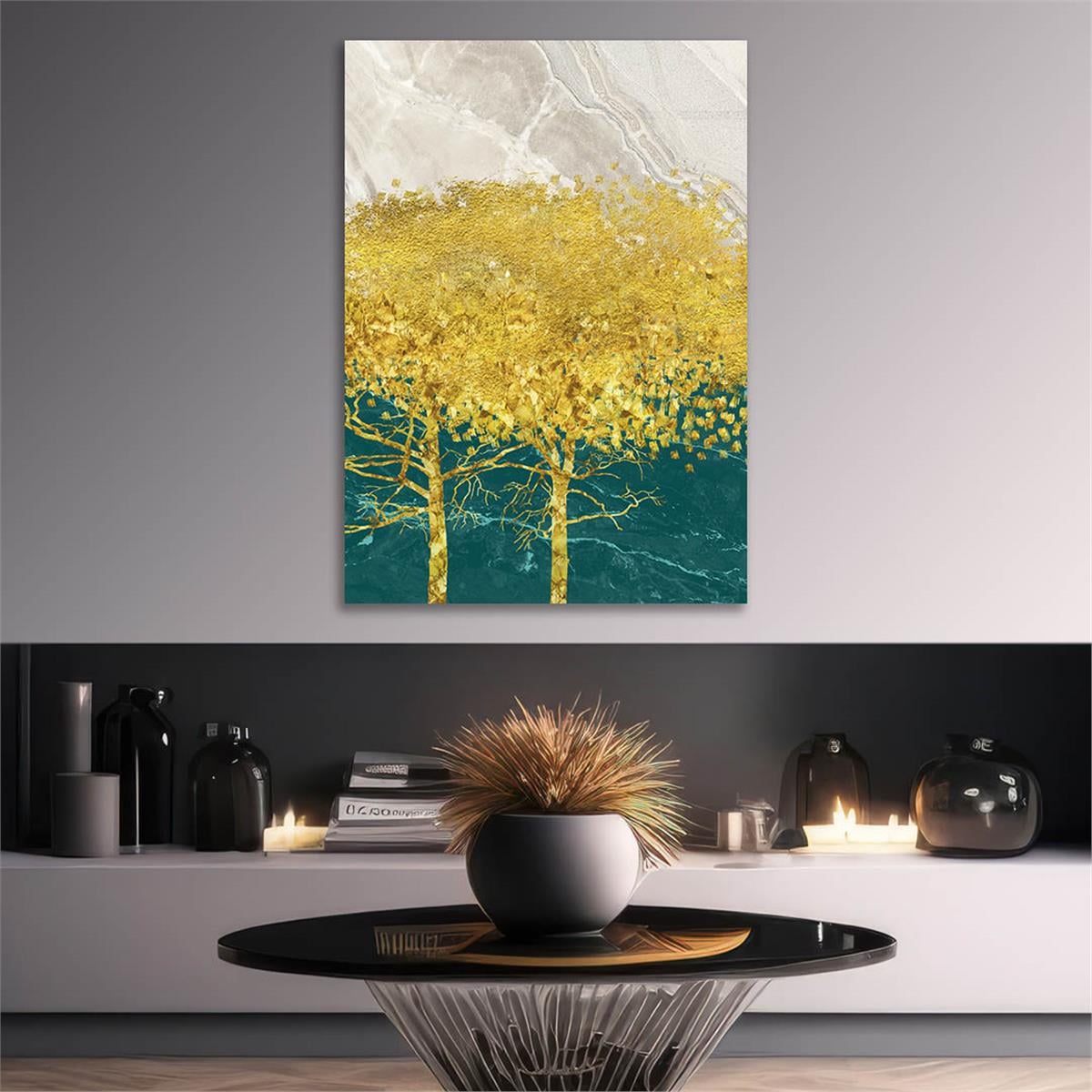 Vertical Tempered Glasss Wall Arts Art-Themed283