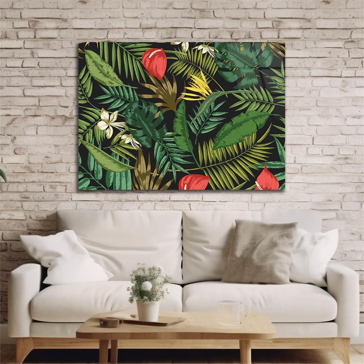 Horizontal Art-Themed Tempered Glass Wall Art 577