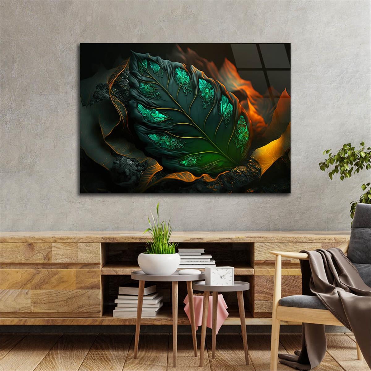 Yatay Sanat Temalı Cam Tablo 587