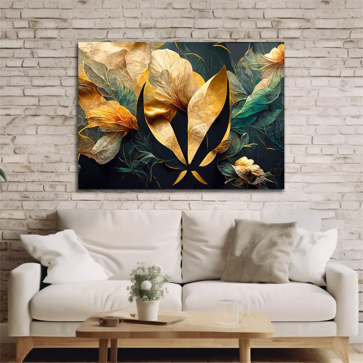 Horizontal Art-Themed Tempered Glass Wall Art 405