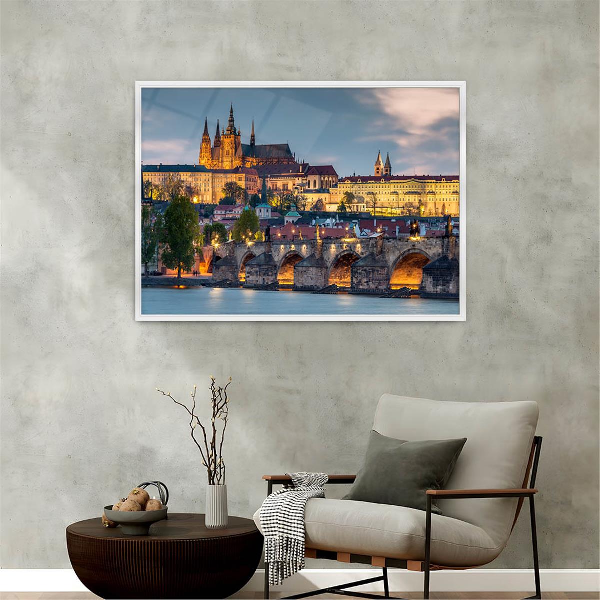 bedrucktes Glas mit Aluminiumrahmen und Natur Themen 