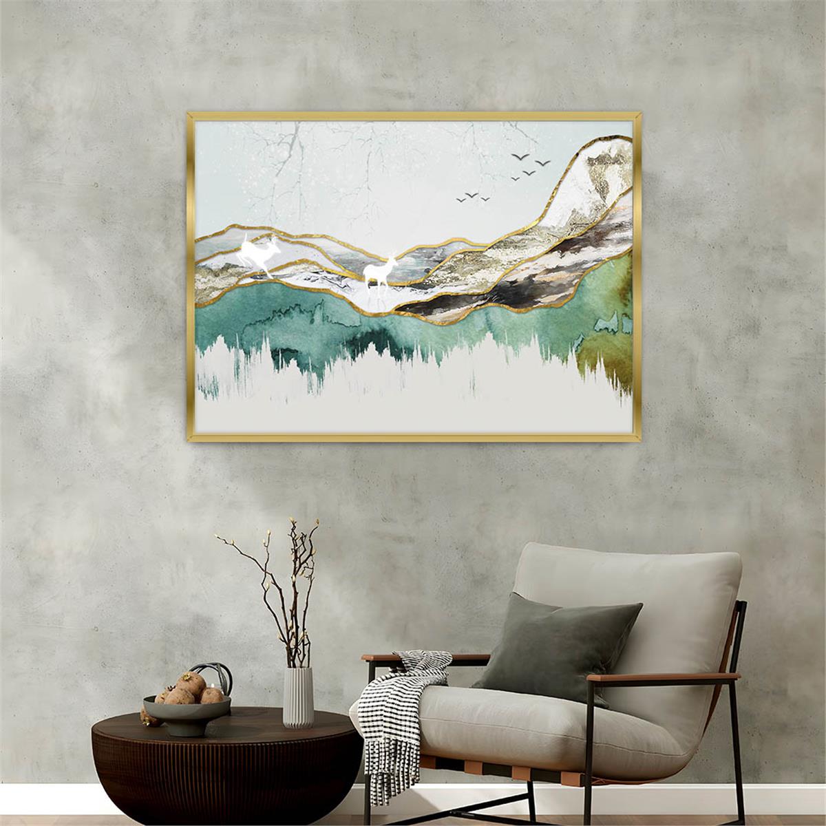 Alüminyum Çerçeveli Sanat Temalı Cam Tablo 037