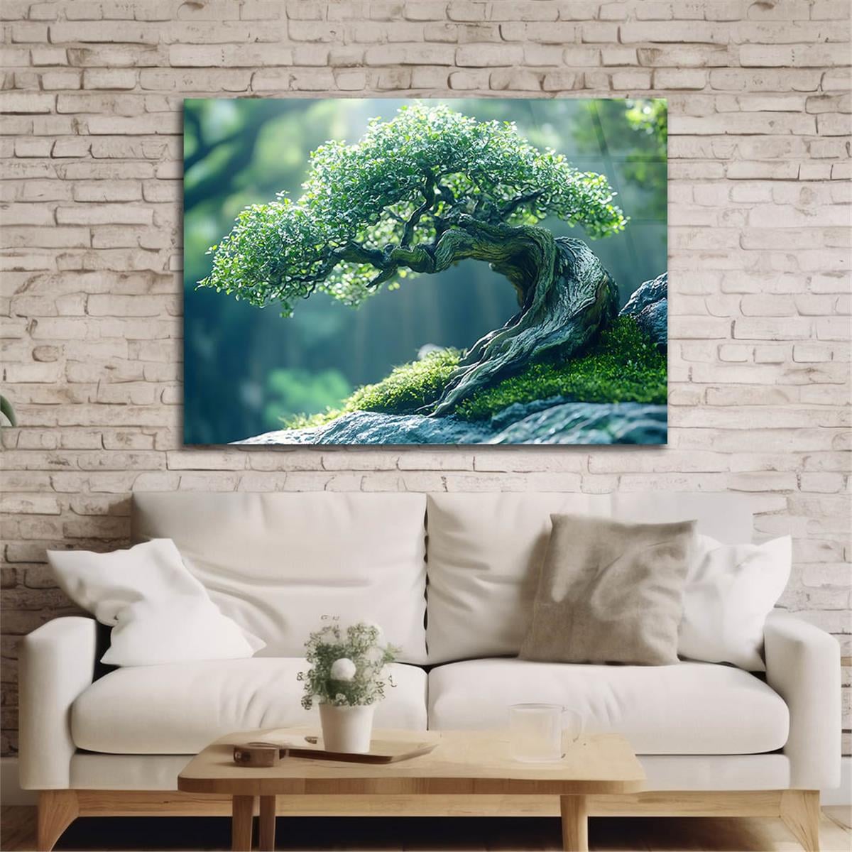 Yatay Doğa Temalı Cam Tablo 432