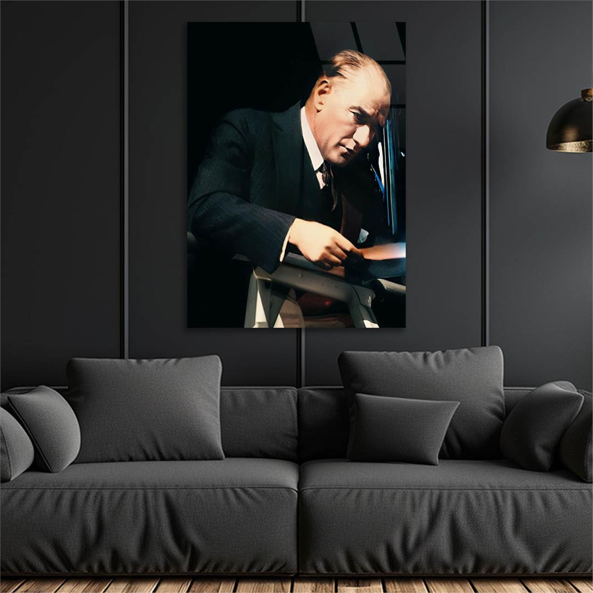 Dikey VatanTemalı Cam Tablo 214