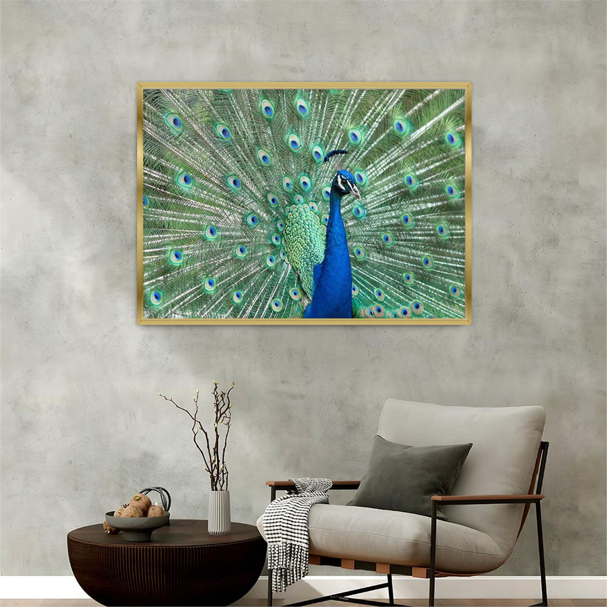 Aluminum-Framed Natured-Themed Tempered Glass Wall Art 079