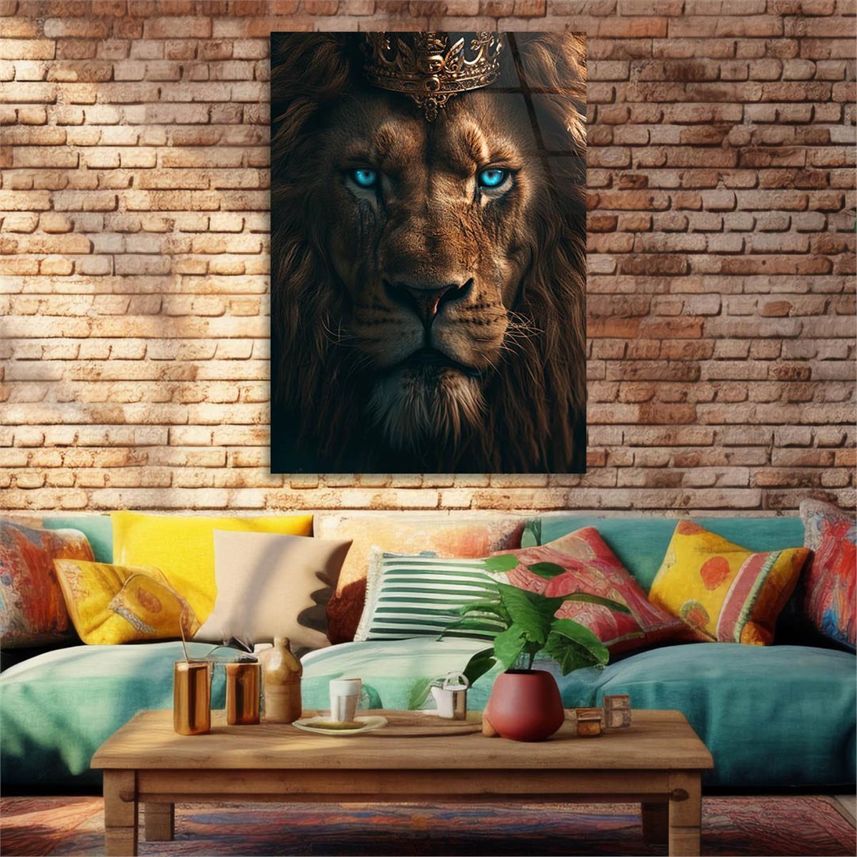 Dikey Doğa Temalı Cam Tablo 334