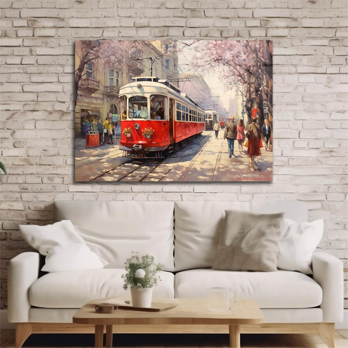 Horizontal Art-Themed Tempered Glass Wall Art 536