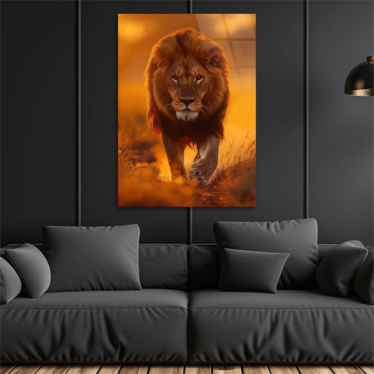 Dikey Doğa Temalı Cam Tablo 342