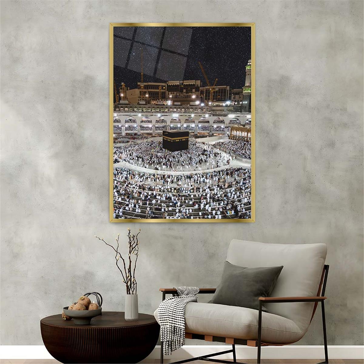 Alüminyum Çerçeveli Dini Temalı Cam Tablo 025