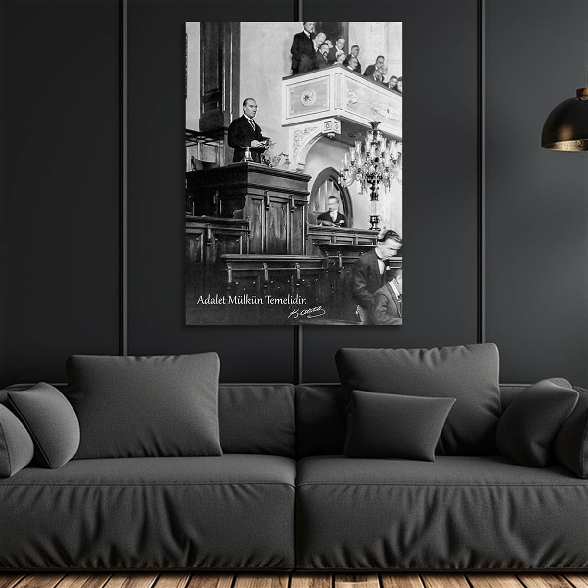 Dikey VatanTemalı Cam Tablo 289