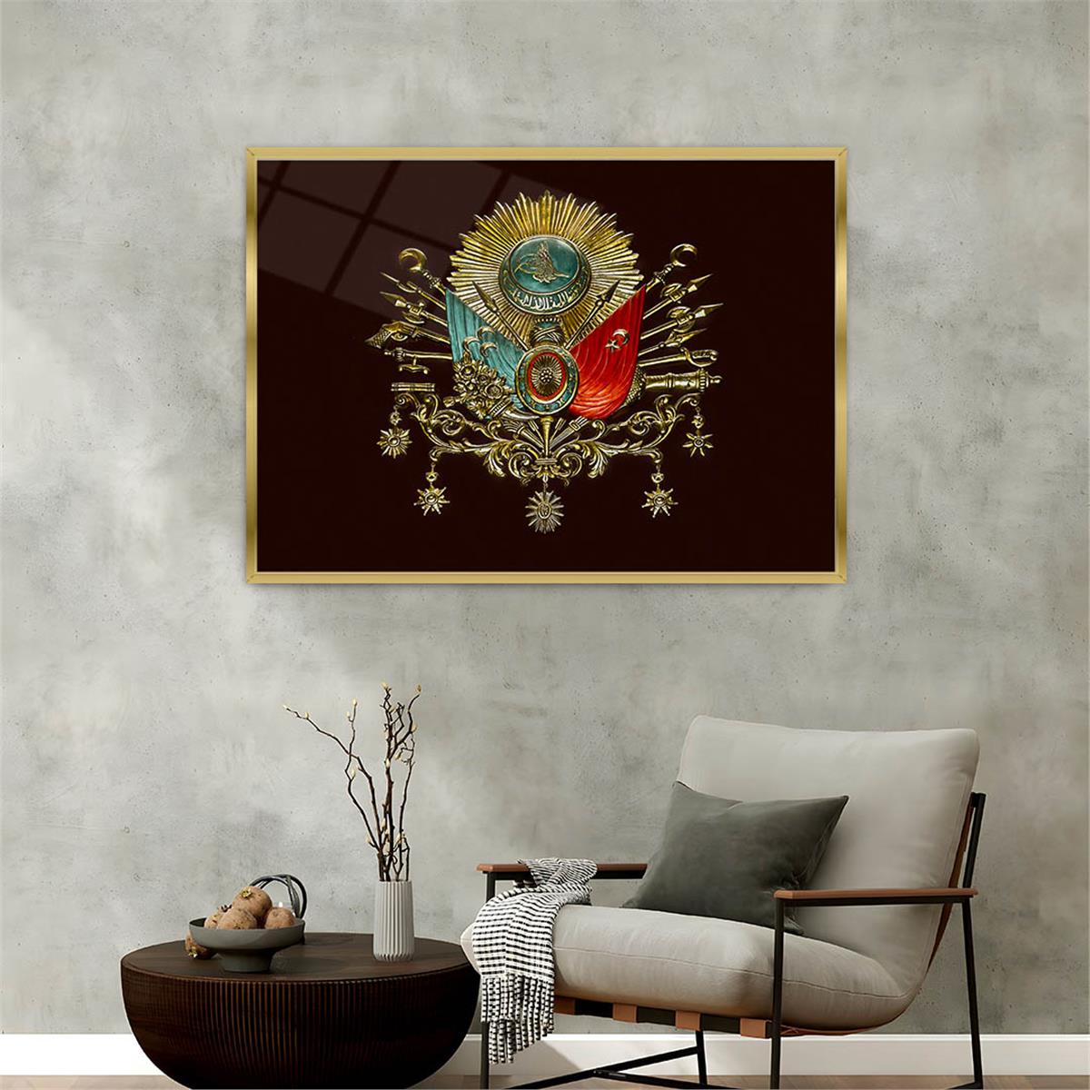Aluminum-Framed National-Themed Tempered Glass Wall Art 006