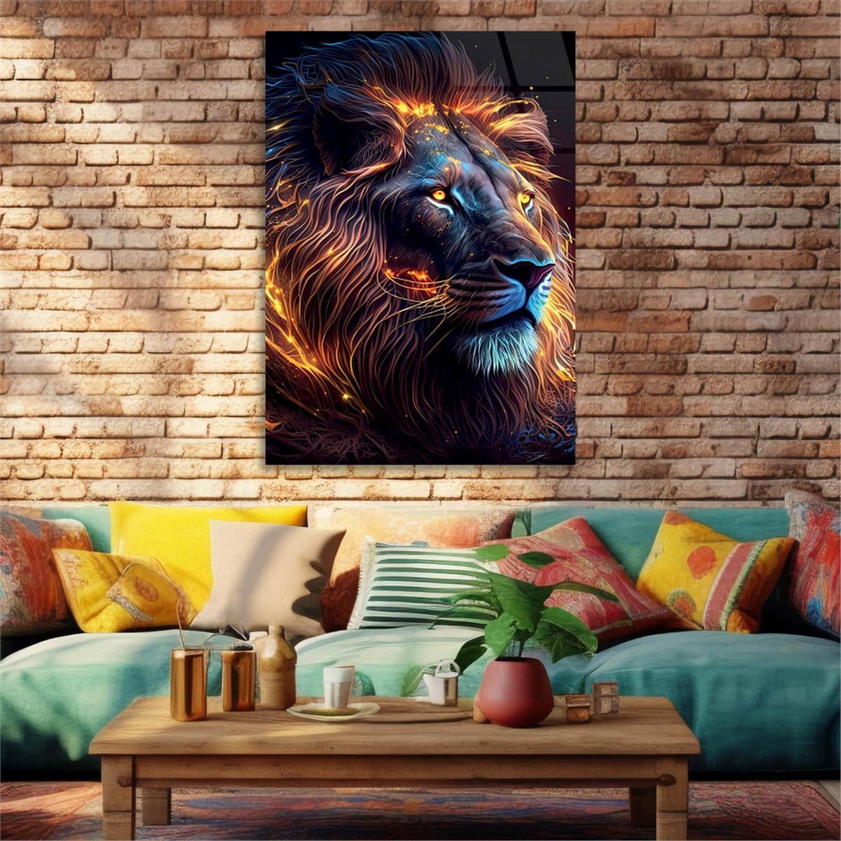 Verticale Gehard Glasschilderij Natuur Thema 185