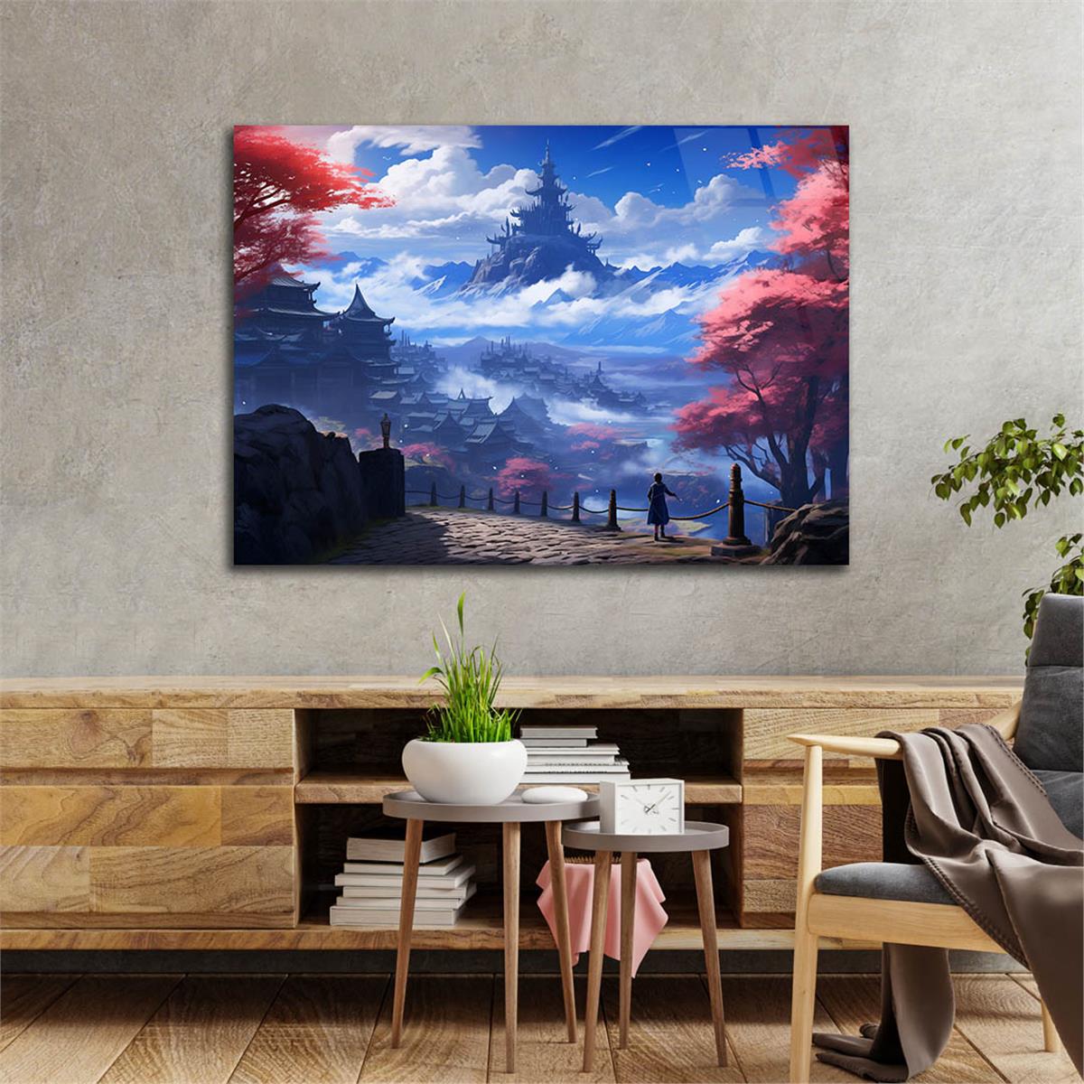 Yatay DoğaTemalı Cam Tablo 377