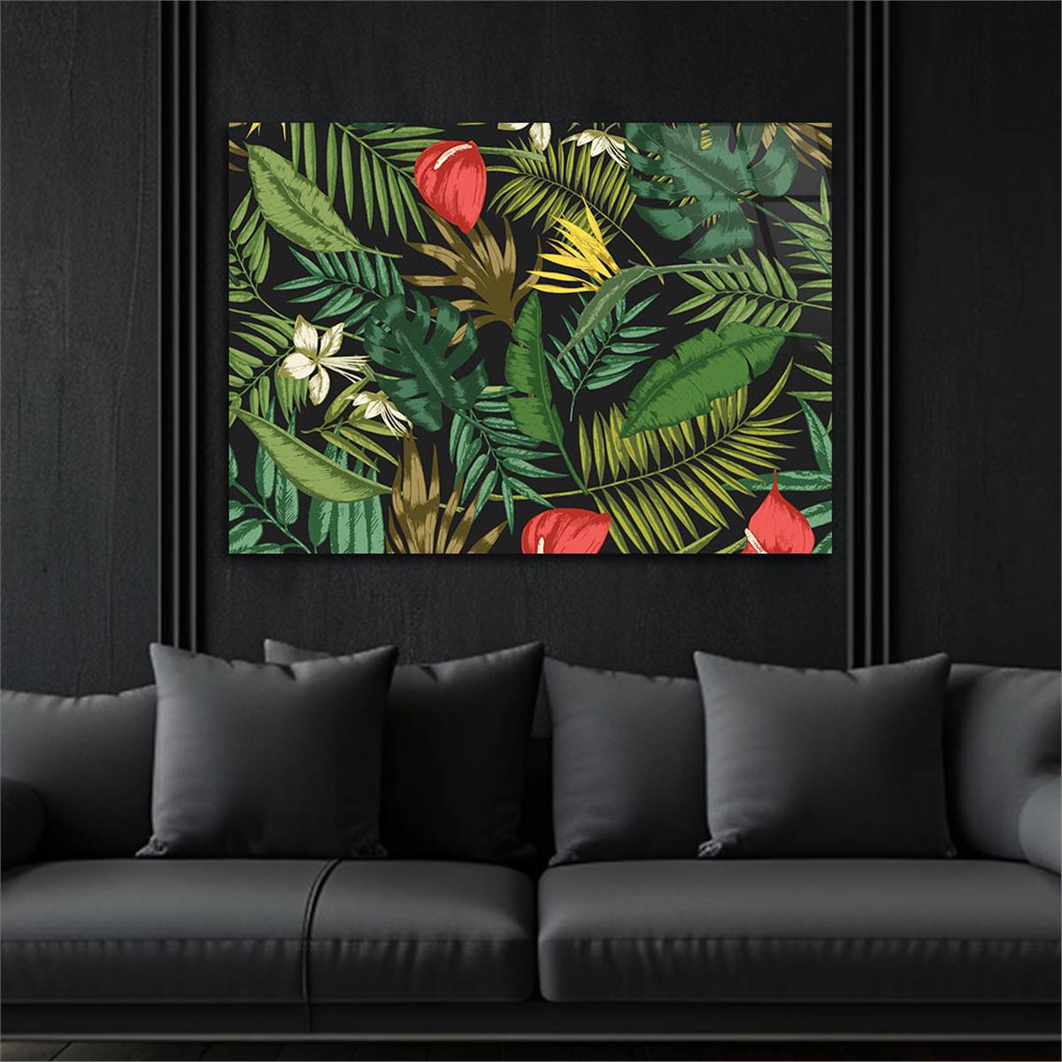 Horizontal Art-Themed Tempered Glass Wall Art 577