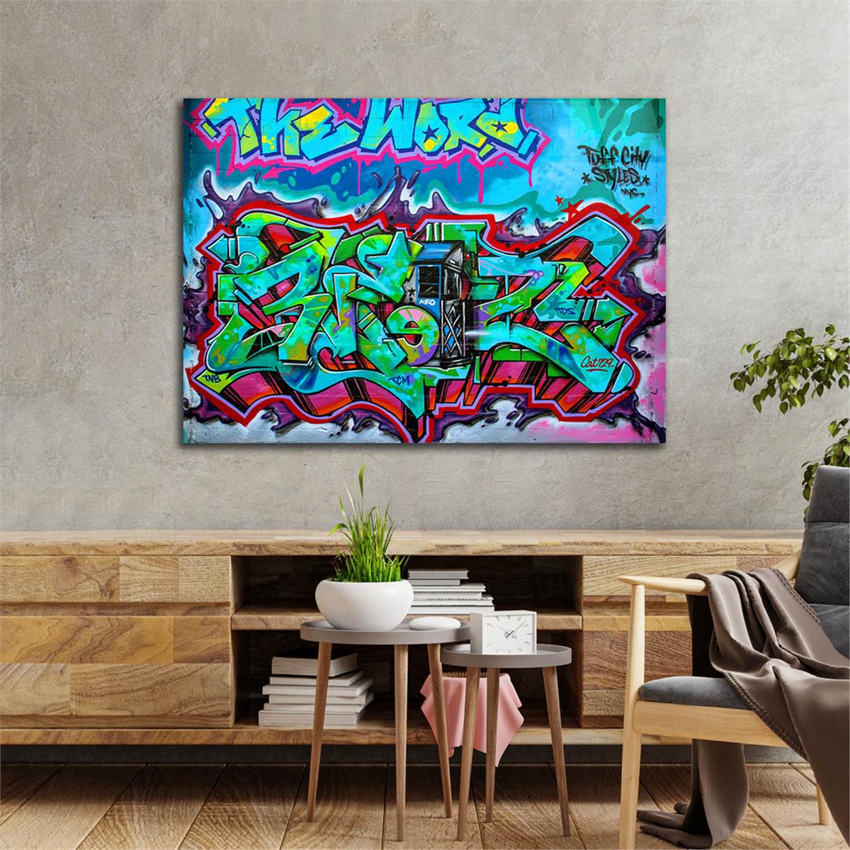 Horizontal Art-Themed Tempered Glass Wall Art 521