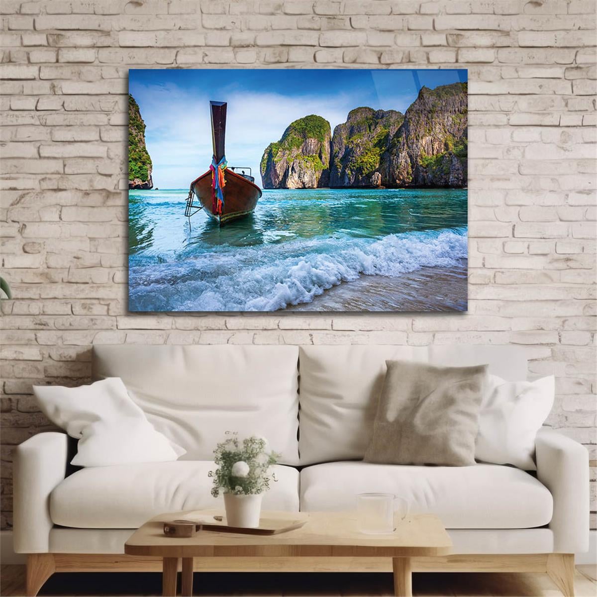 Tempered Glasss Wall Arts Natured-Themed