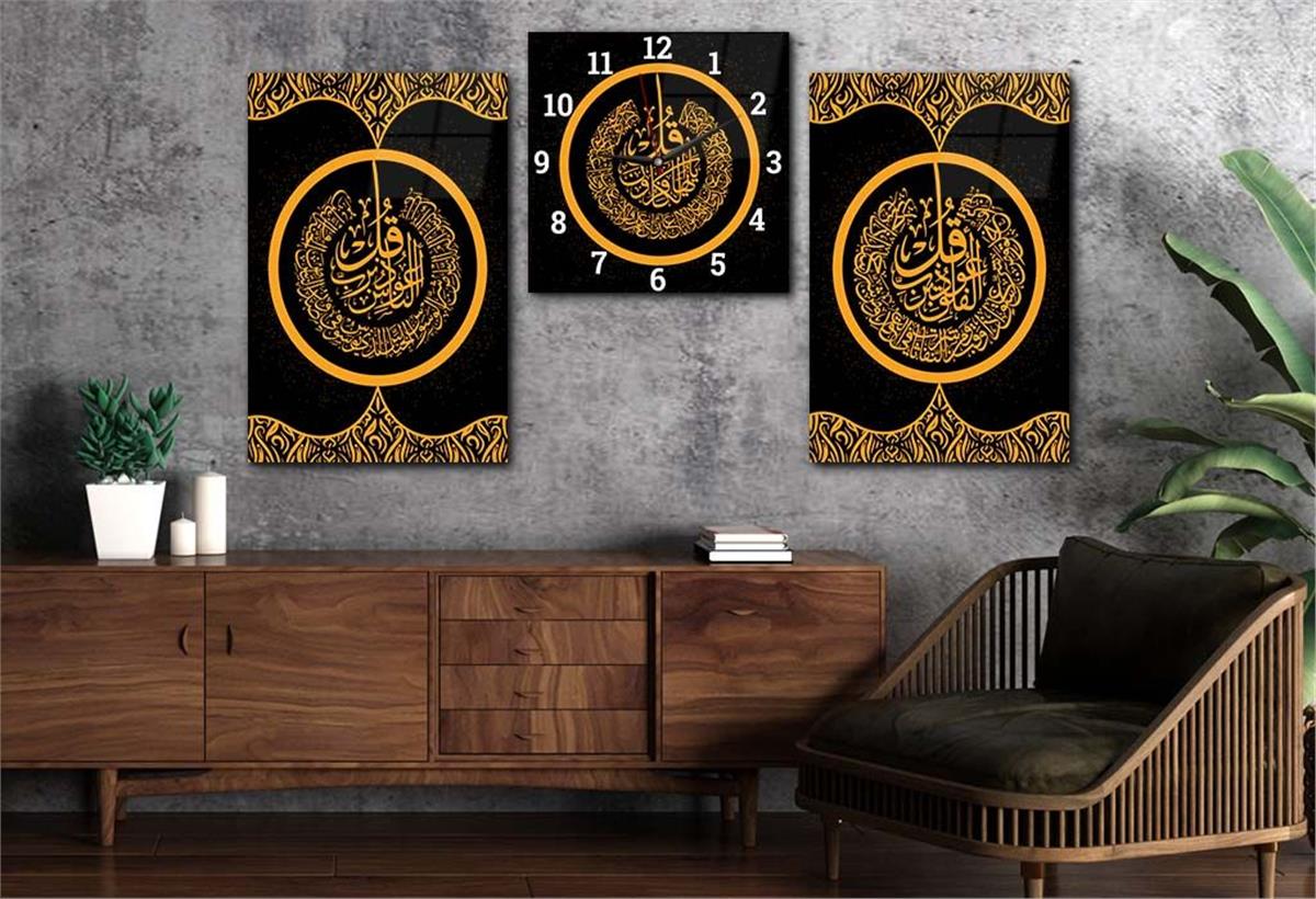 Ensemble de Tableaux et d’horloge 2 pièce sur le thème religieux