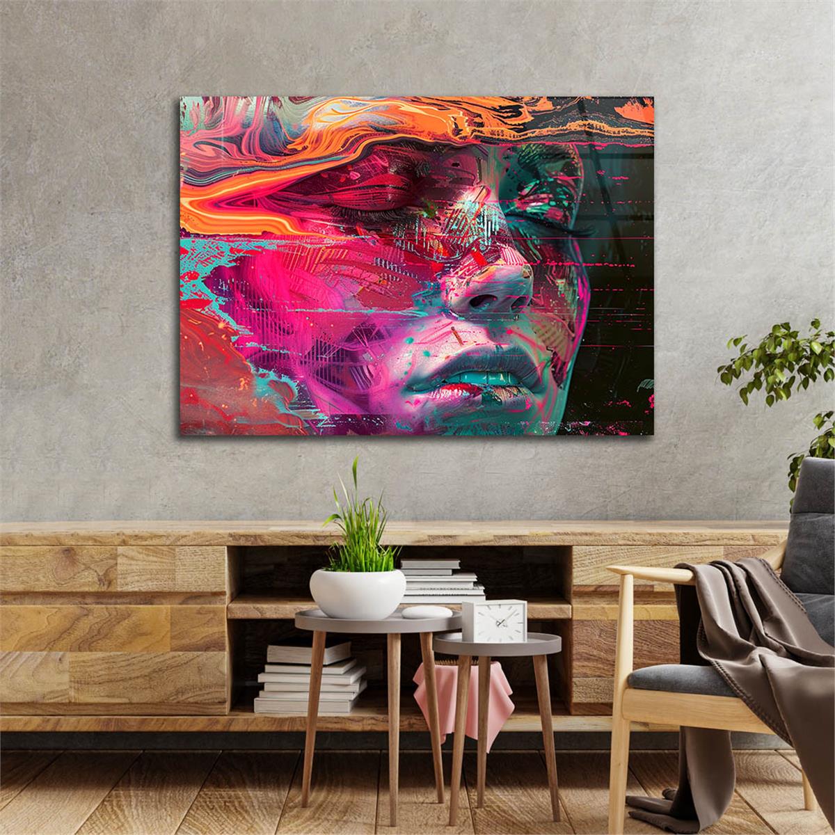 Yatay Doğa Temalı Cam Tablo 433