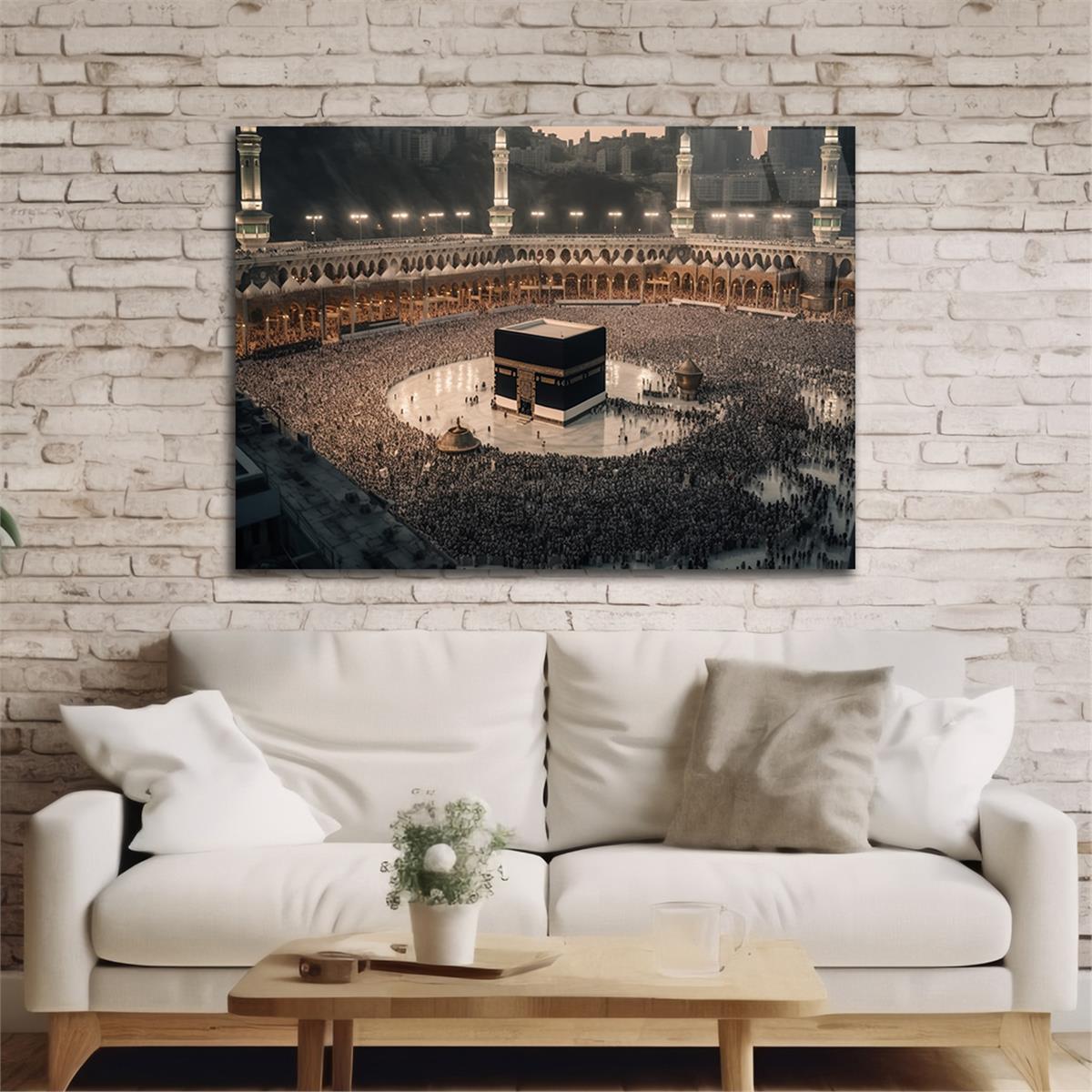 Yatay Dini Temalı Cam Tablo119