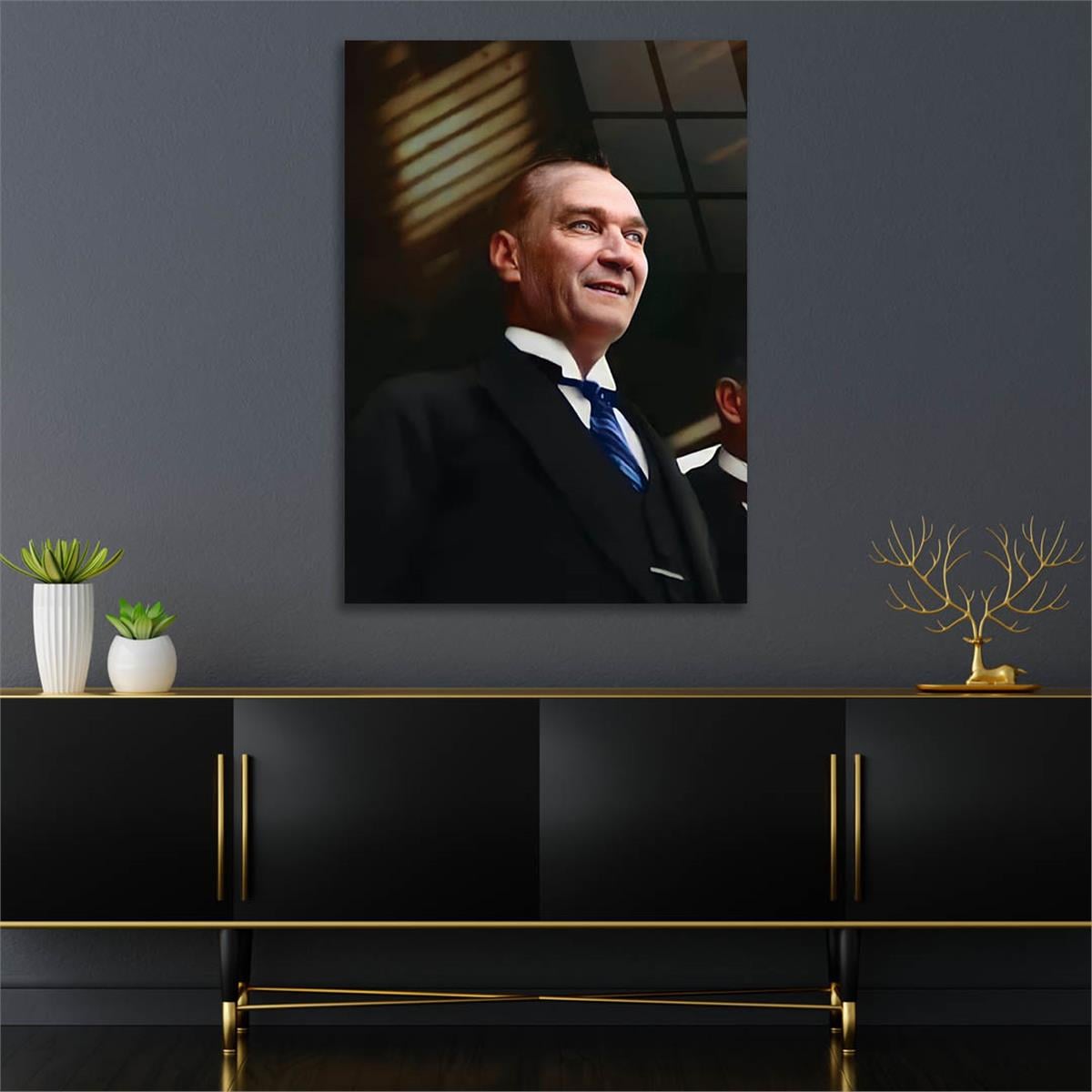 MUSTAFA KEMAL ATATÜRK Tempered Glasss Wall Art