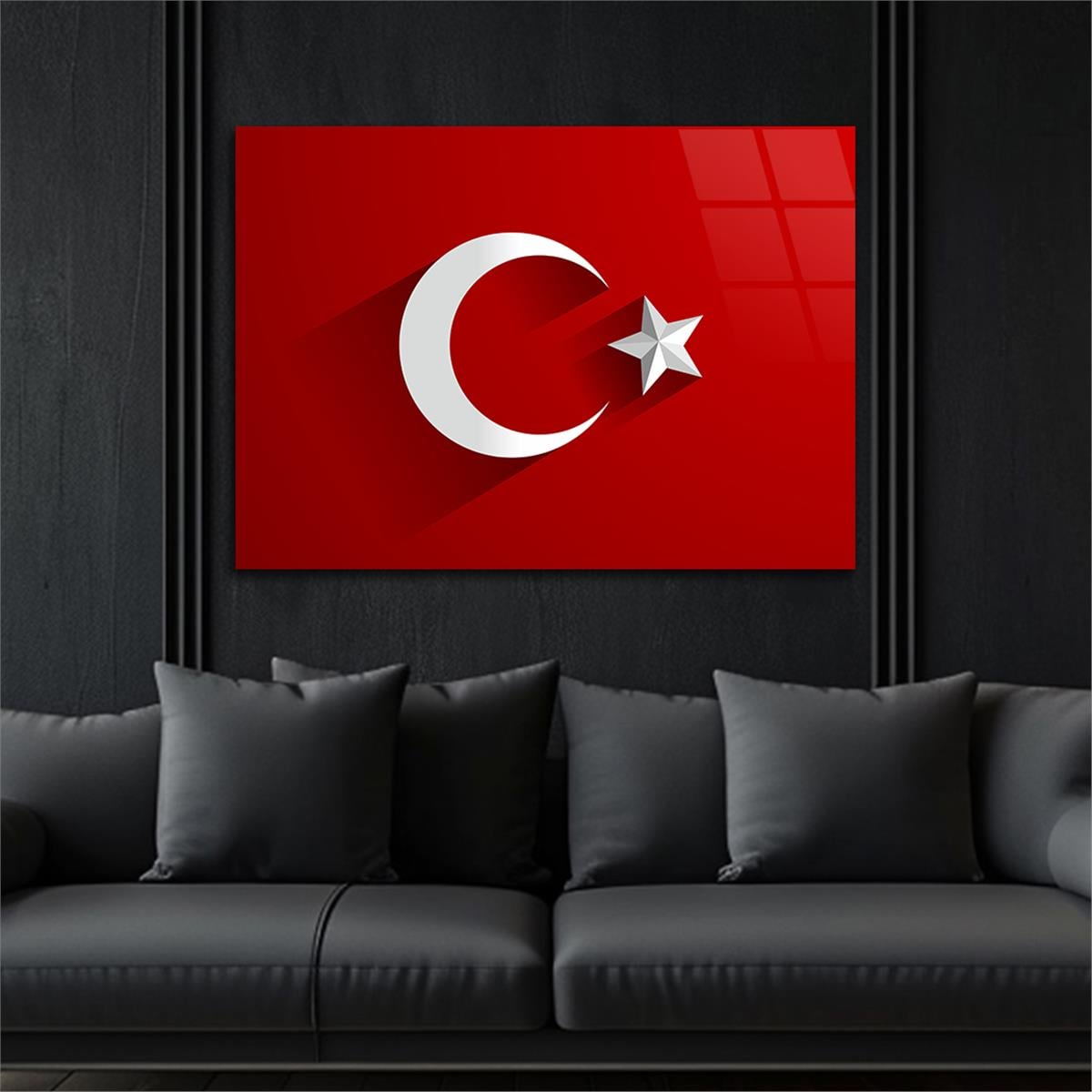 Tempered Glasss Wall Arts National-Themed