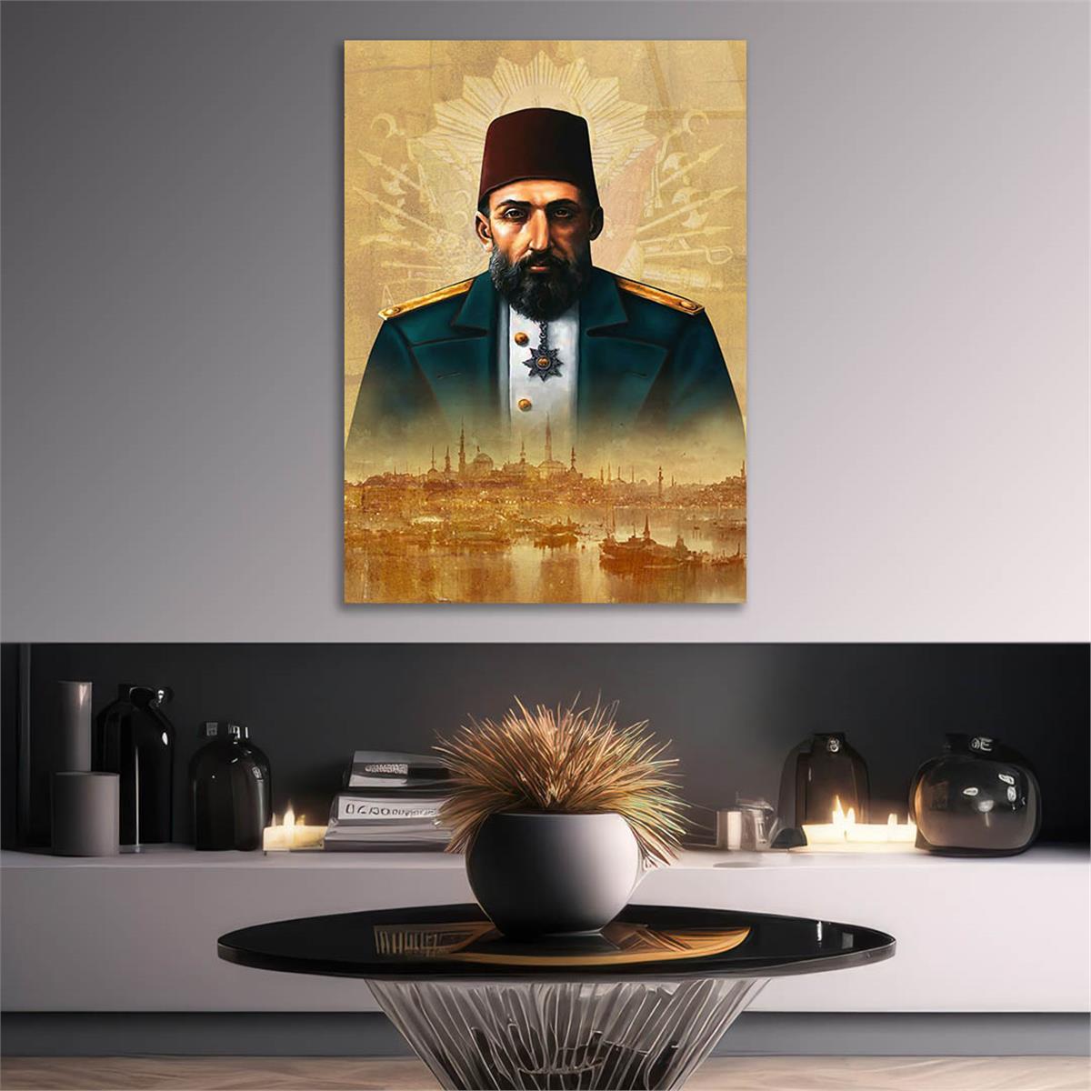 Dikey VatanTemalı Cam Tablo 199