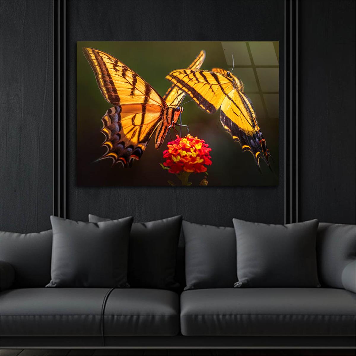 Horizontal Art-Themed Tempered Glass Wall Art 439