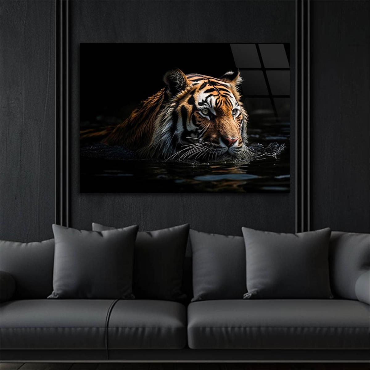 Yatay DoğaTemalı Cam Tablo 408