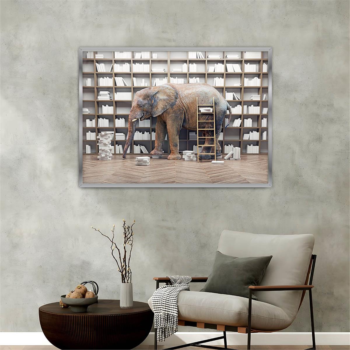 Aluminum-Framed Natured-Themed Tempered Glass Wall Art 162