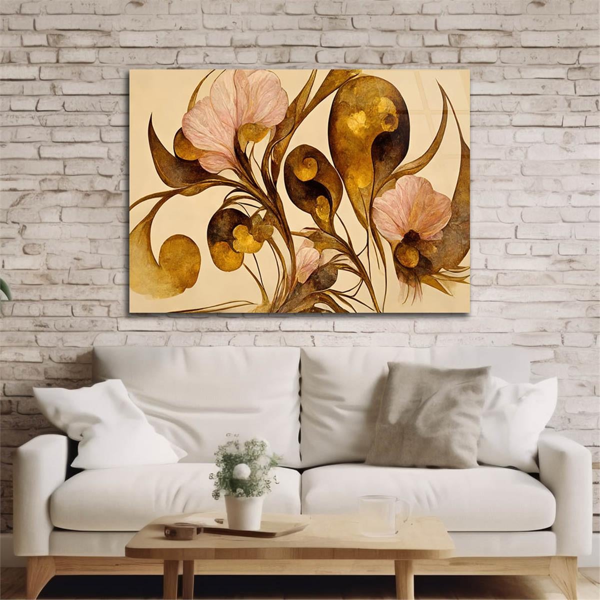 Horizontal Art-Themed Tempered Glass Wall Art 460