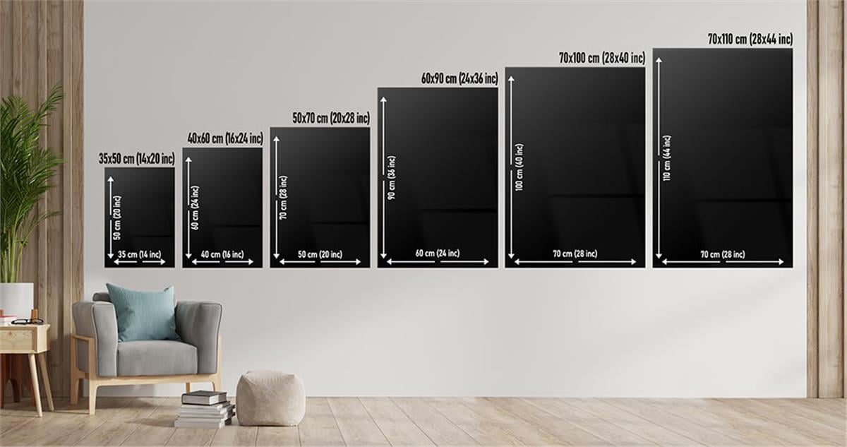 Dikey Sanat Temalı Cam Tablo 386