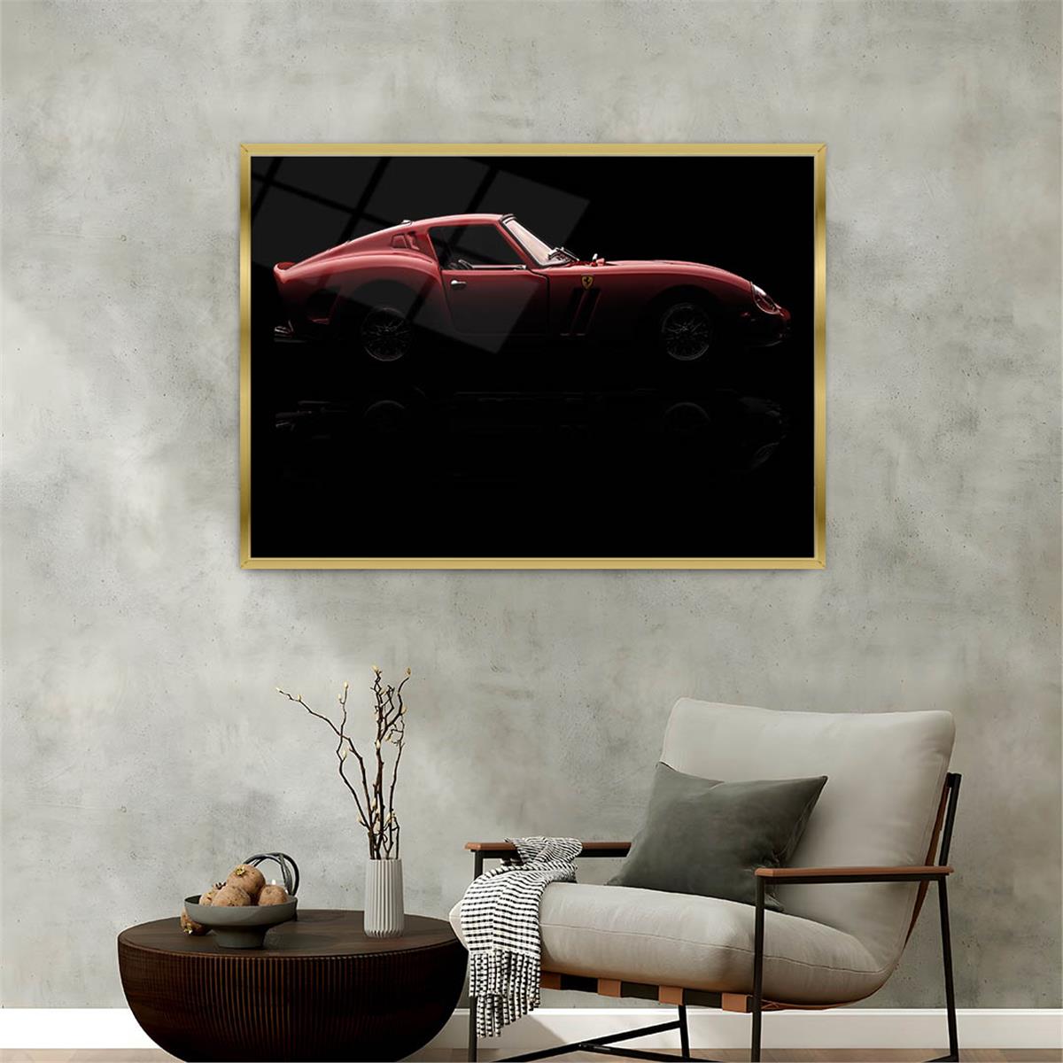 Aluminum-Framed Art-Themed Tempered Glass Wall Art 172