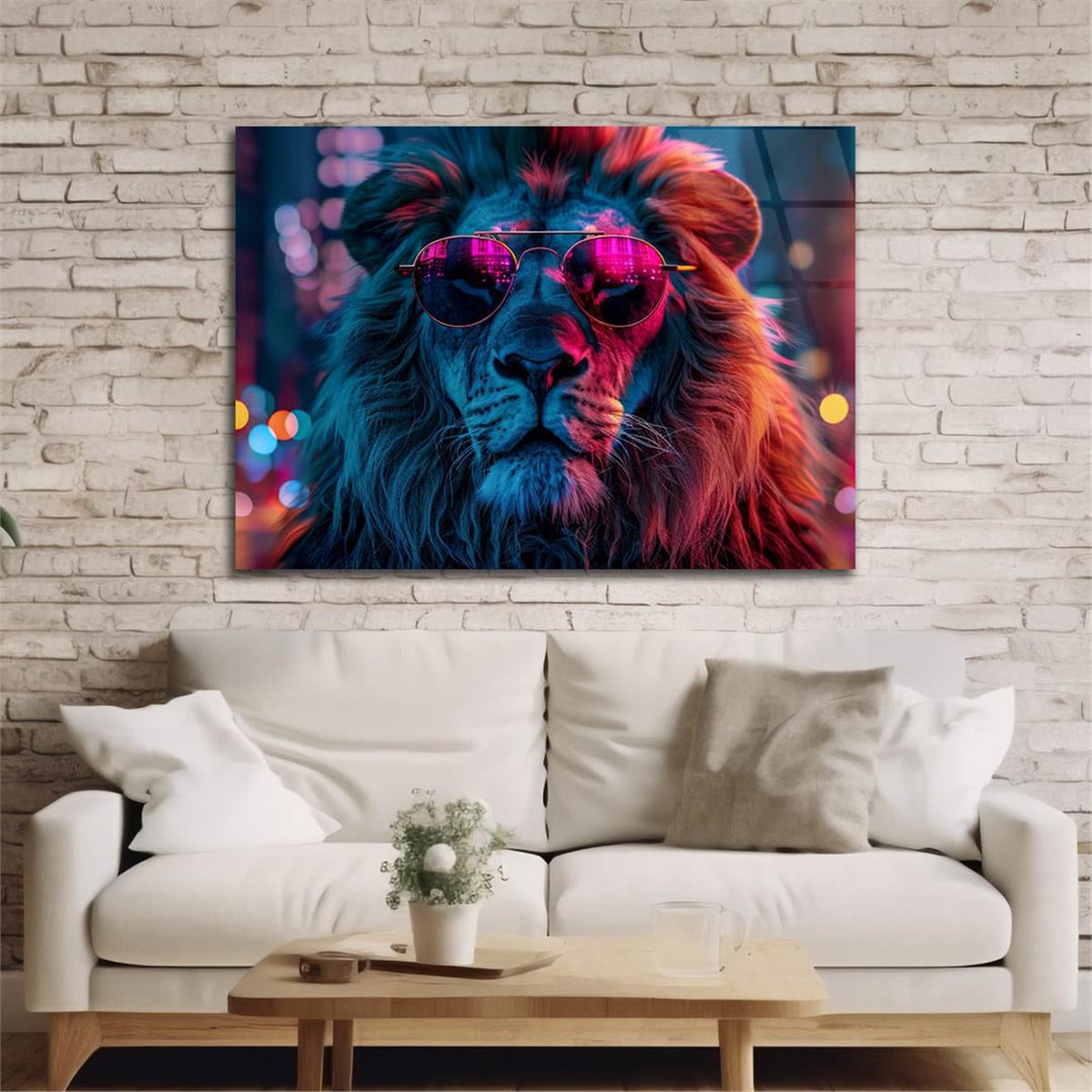 Yatay Doğa Temalı Cam Tablo 530